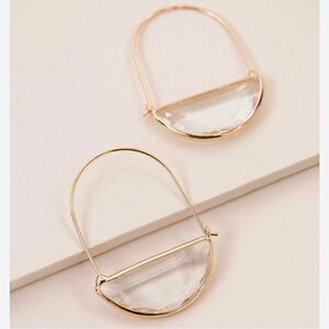 crystal hoop earrings M58